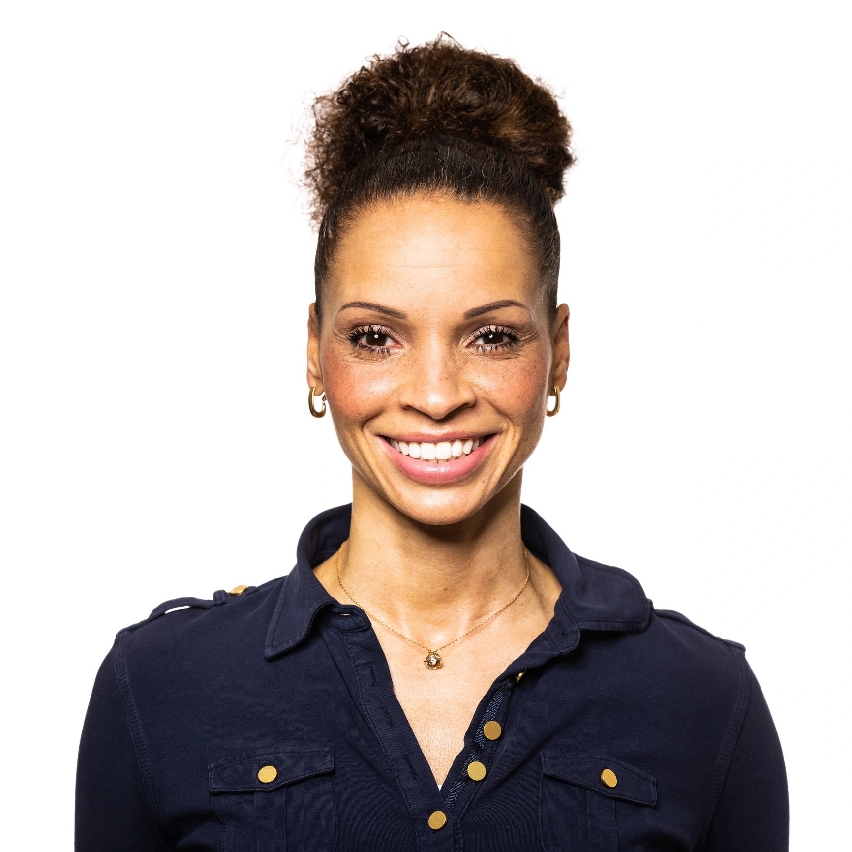 Professional headshot of a smiling client